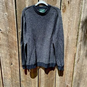 Men’s L Charcoal Gray 100% merino wool sweater